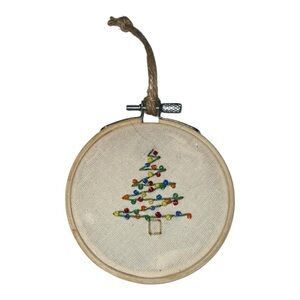 Festive Embroidered Holiday Ornament